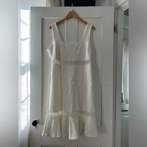 Lulu’s White Square Neck Body-Con Bachelorette Bridal Mini Dress Size XL
